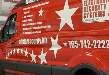 All Star Security Biz — wrap installation by Leidy MV
