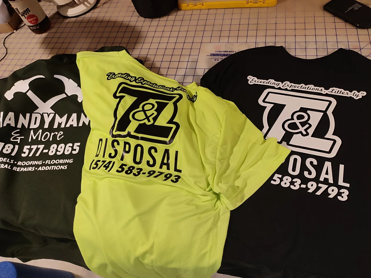 Custom work shirt printing