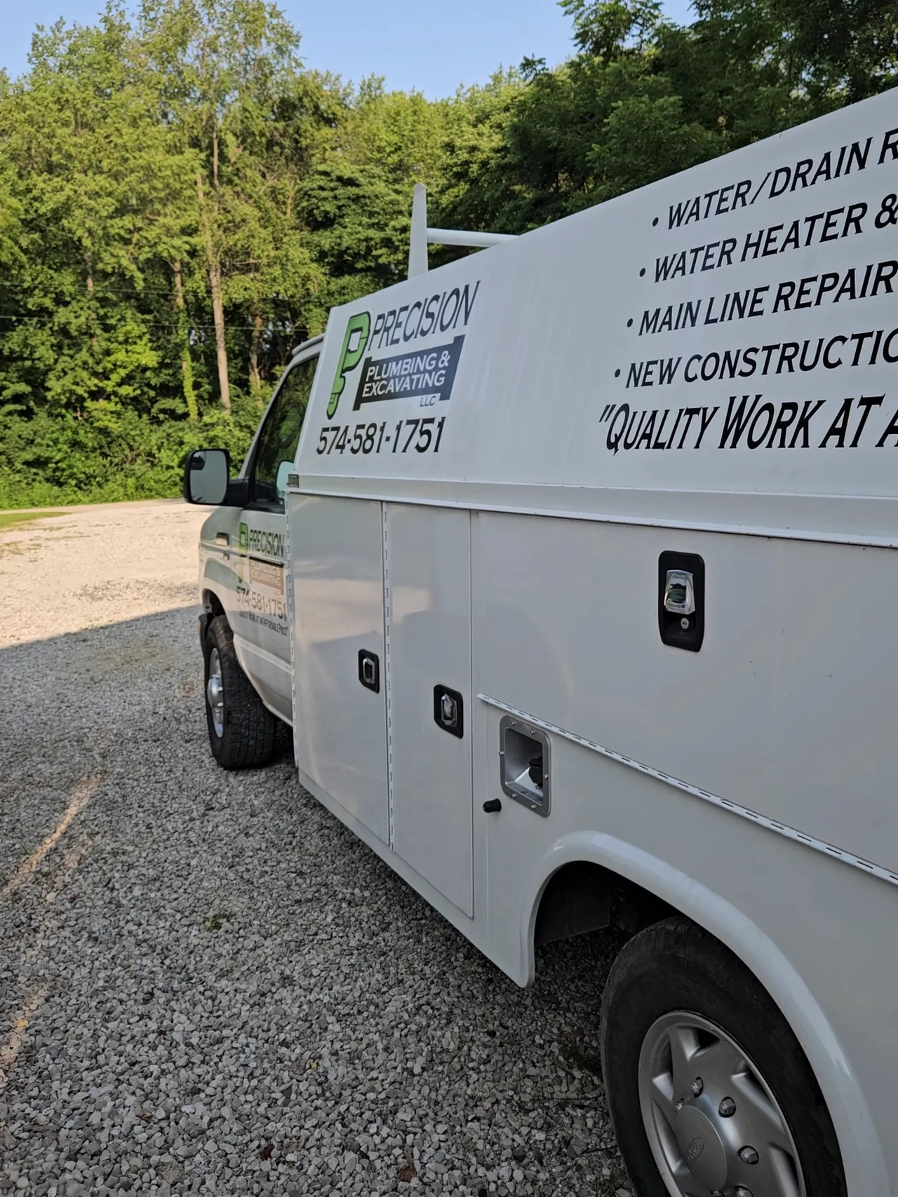 Precision Reflections service truck wrap