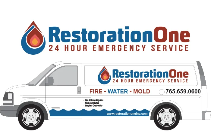 Restoration One service truck wrap design