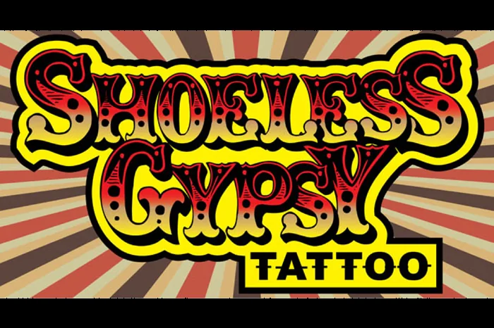 Shoeless Gypsy Tattoo logo design