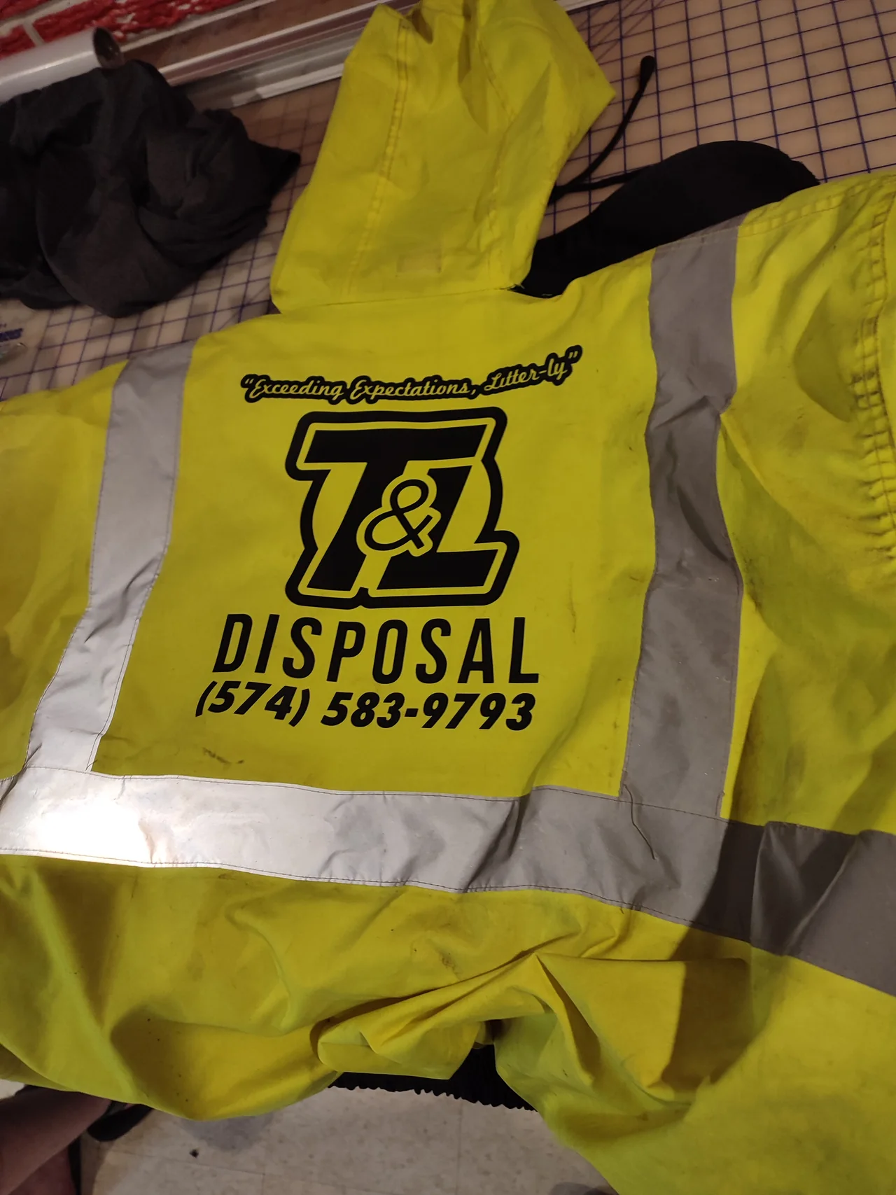 Branded high visibility safety vests